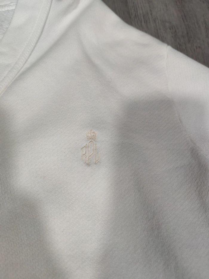 Pull Cardigan Ralph Lauren Blanc Logo Brodé Taille XL Homme - photo numéro 5