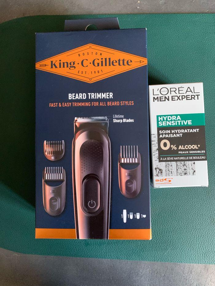 Tondeuse à barbe king c Gillette neuve + 1 soin hydratant l oréal men expert - photo numéro 1