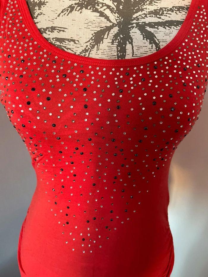 Débardeur à strass rouge - photo numéro 2