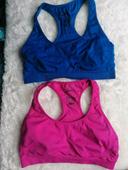 Lot de 2 brassières de sport