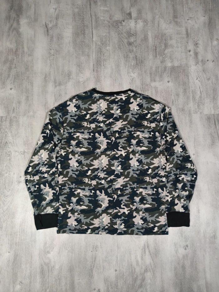 Pull Ralph Lauren Nid D'abeilles Camouflage Logo Brodé Rouge Taille M Homme - photo numéro 8