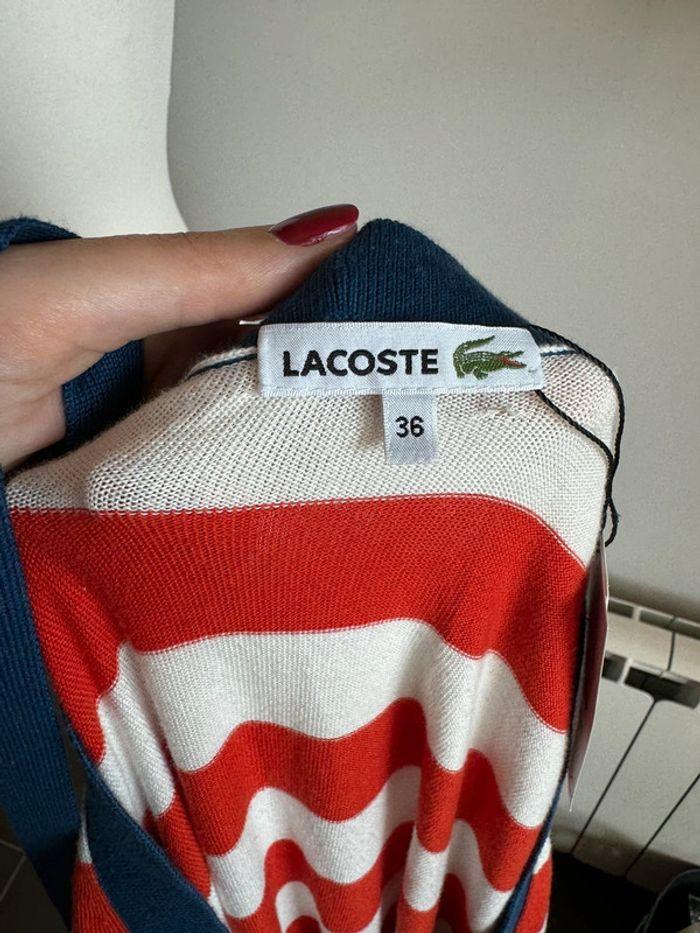 Robe Lacoste rayé coton Taille 36 - photo numéro 12