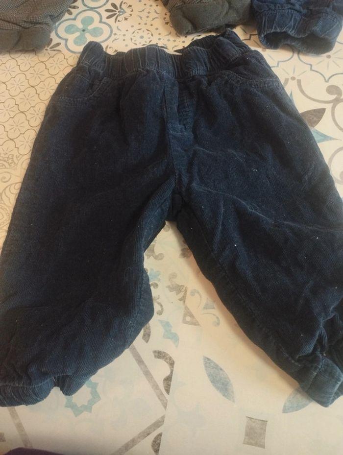 Lot de 3 pantalons chaud hiver doublé 9 mois tbe - photo numéro 2