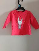 Jolie sous pull rouge avec lapin