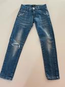 Jeans slim troué leava 8 ans fille