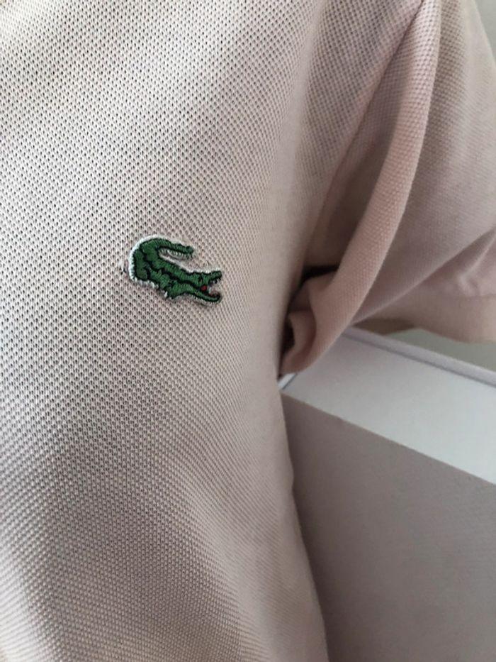 Vintage Véritable Polo Lacoste rose des Années 1970 - photo numéro 2