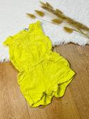 Combinaison short jaune