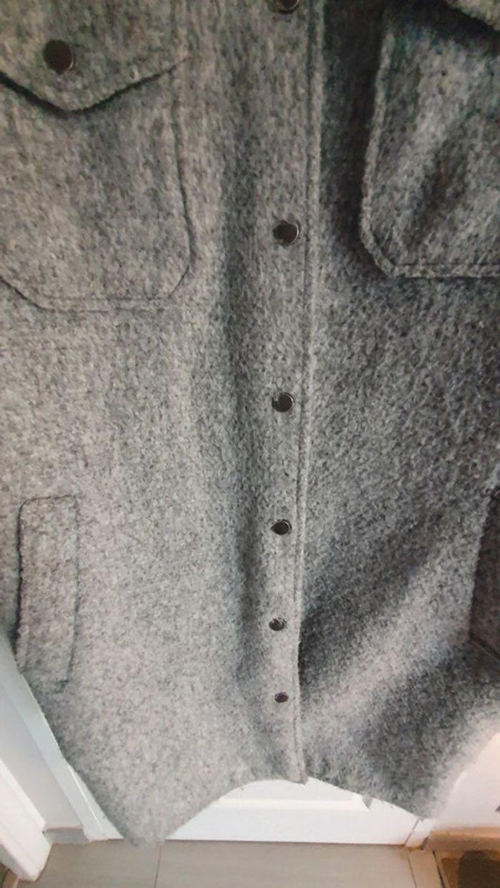 Manteau loose gris clair Promod T. 42 - photo numéro 5