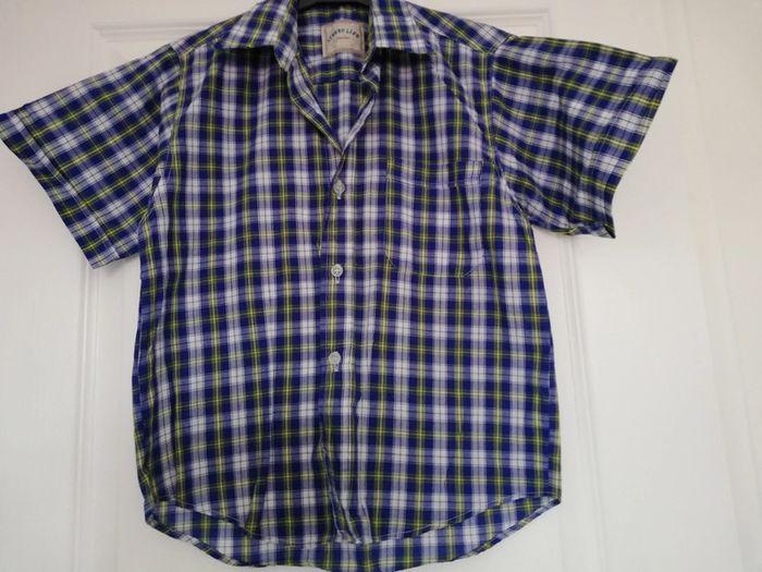 Chemise carreaux bleu 10 ans - photo numéro 2