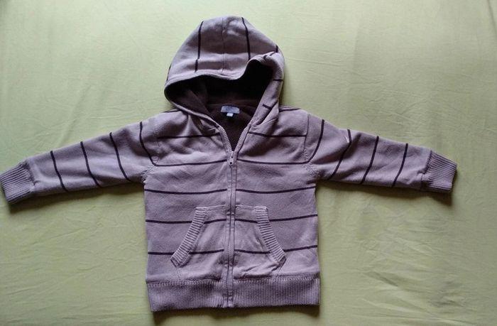 Gilet zippé à capuche garçon 4 ans