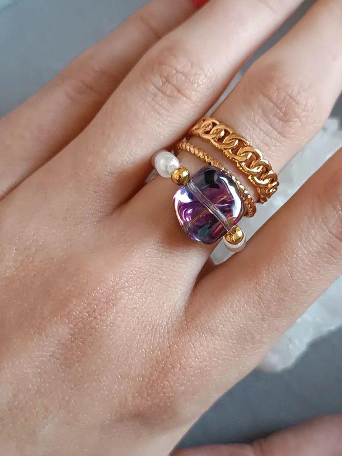 Jolie bague en perle - photo numéro 3