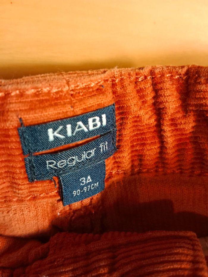 Pantalon velours rouille Kiabi 3ans - photo numéro 2