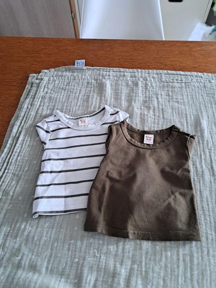 2 Tee-shirts manches longues bébé - photo numéro 2