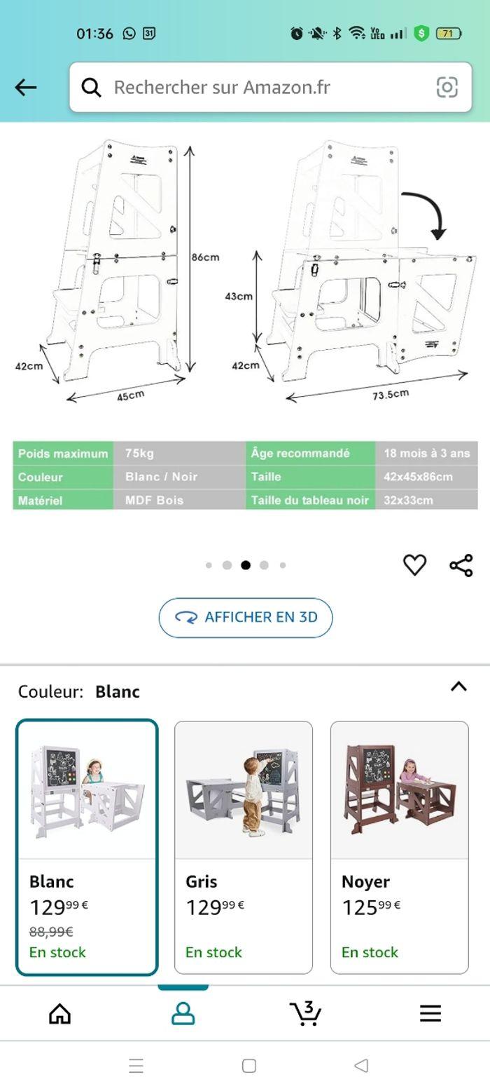 Tour d'observation pliable tranformable en bureau - photo numéro 2