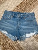 Short jean effet déchiré H&M