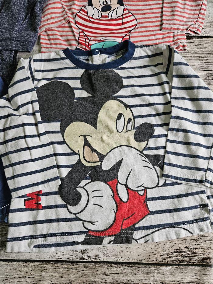 Lot de 4 tee-shirts ml disney baby mickey 24mois - photo numéro 4