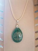 pendentif arbre de vie malachite