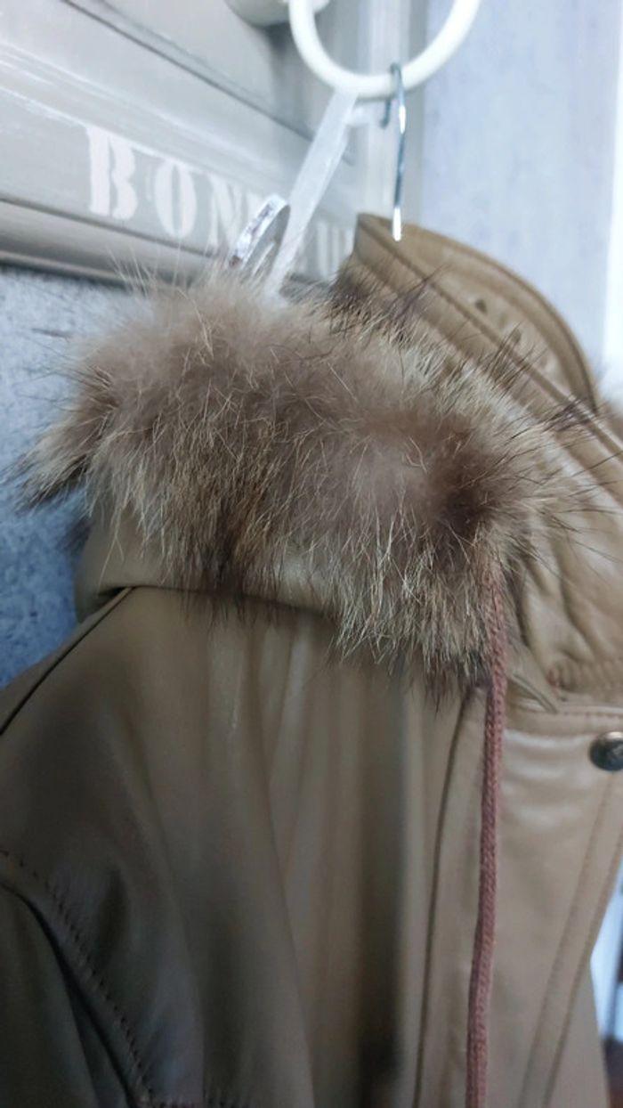 Parka  femme cuir verra pelle - photo numéro 3