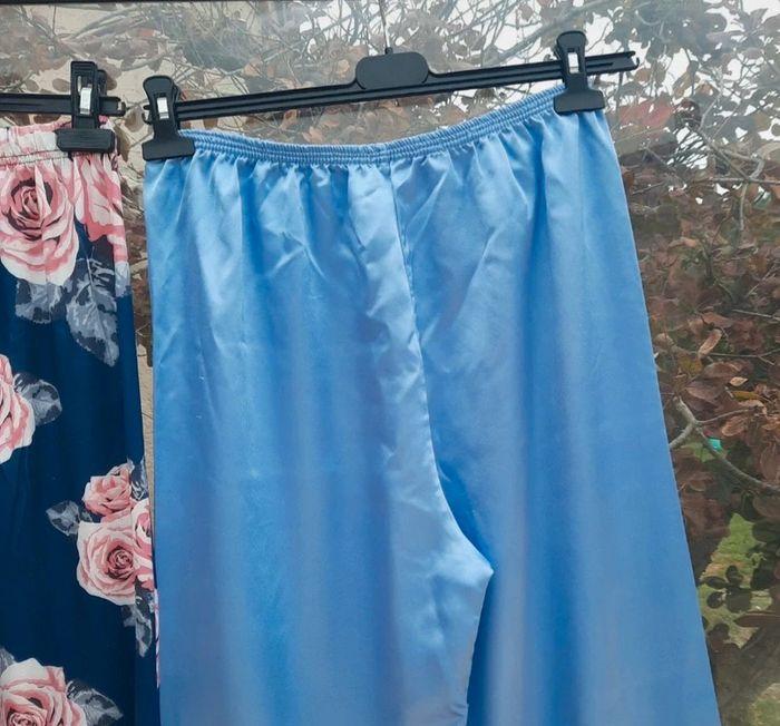 Lot de 2 bas pantalons de pyjama satin T 40 - photo numéro 5