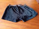 Jupe short velours fin noir