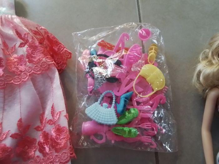 Lot accessoires de barbie et sa poupée - photo numéro 2