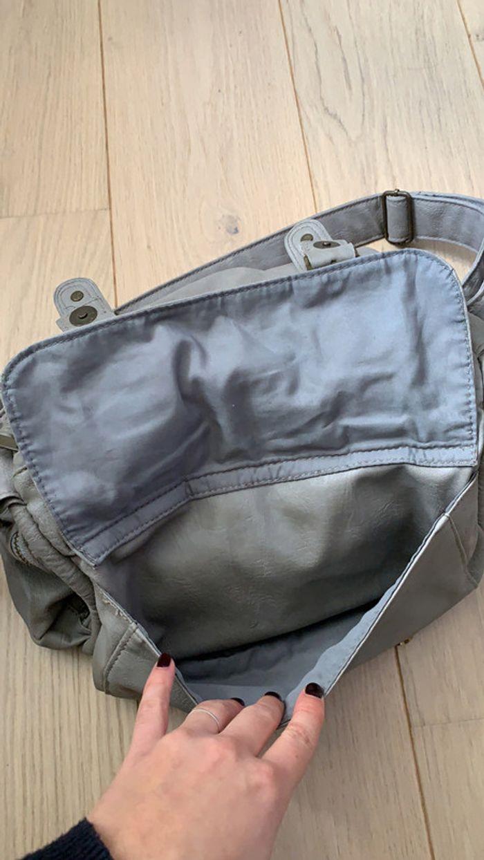 Sac bandoulière Etam gris - photo numéro 3