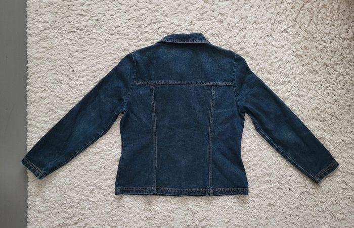 Veste en jean bleue foncée Camaïeu Taille 42 - photo numéro 4