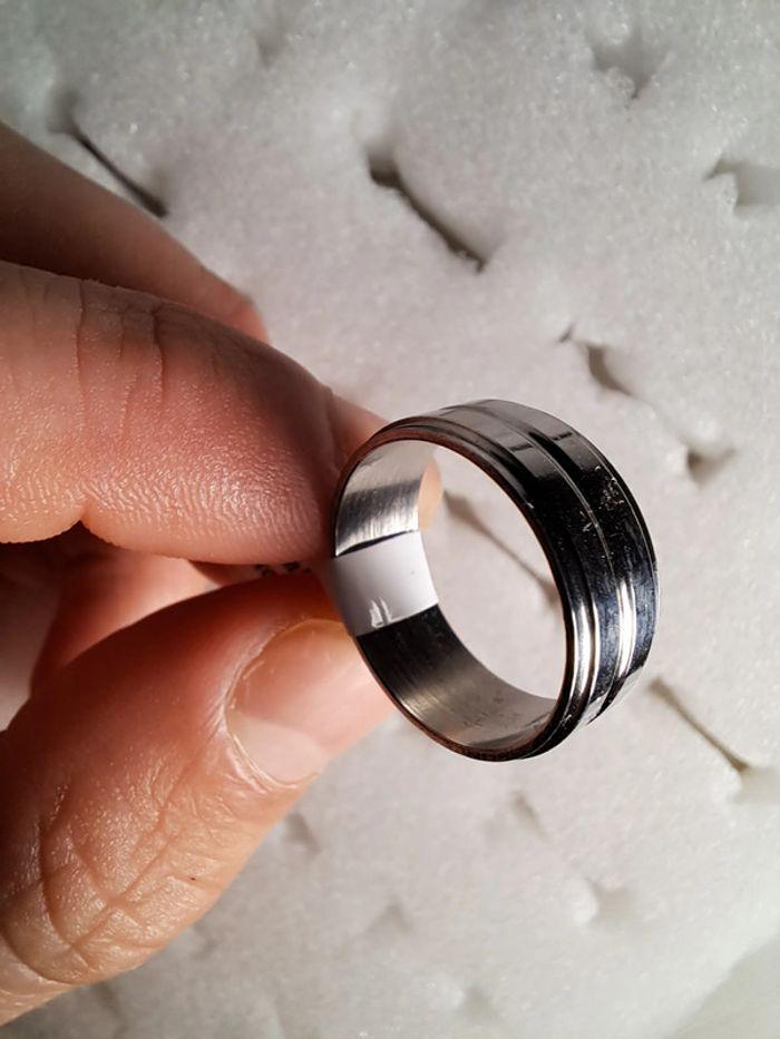 Bague acier inoxydable argentée - photo numéro 3