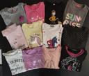 Lot de 12 t-shirts manches longues fille 10 ans