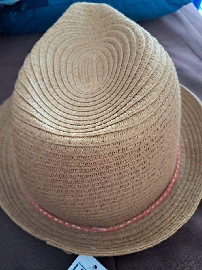 Chapeau de paille neuf 57 cm - photo numéro 2