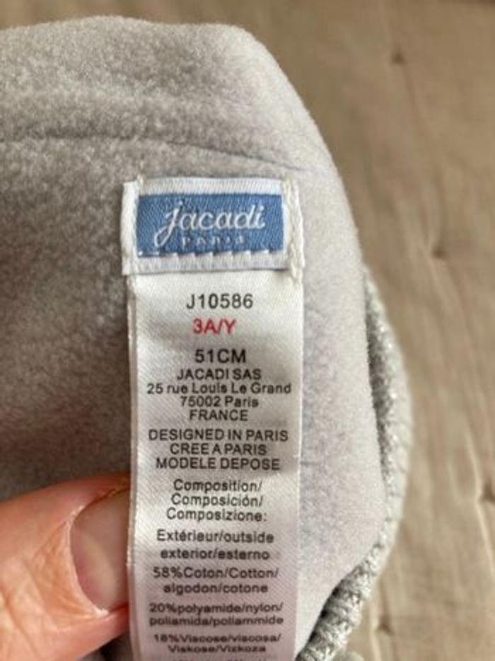 Jacadi bonnet gris clair et argenté 3 ans 51 cm - photo numéro 6