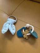 Jouets NEUFS pour bébé : hochet et anneaux de dentition