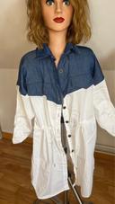 Chemise blanche et couleur jean