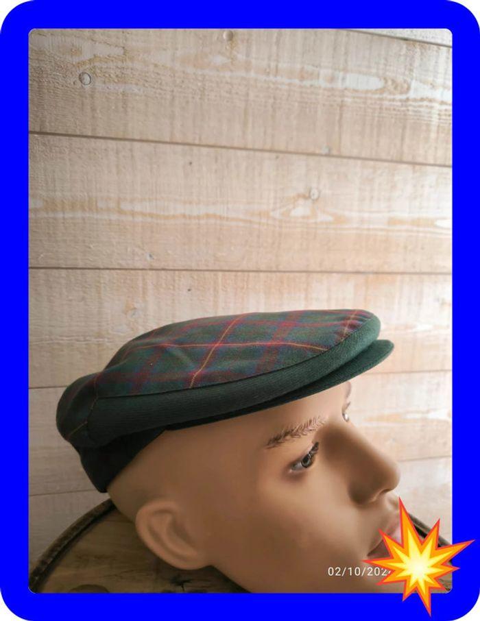 Casquette plate vintage motif tartan Météo GTI taille 57 - photo numéro 5