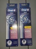 Lot de 8 brossettes oral b sensitive clean neuf (2*4 brossettes)