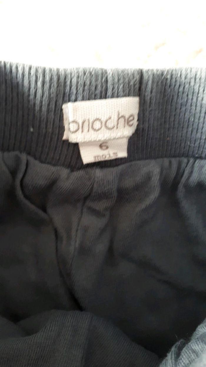 Pantalon velours finement côtelé bleu gris Brioche 6 mois - photo numéro 2