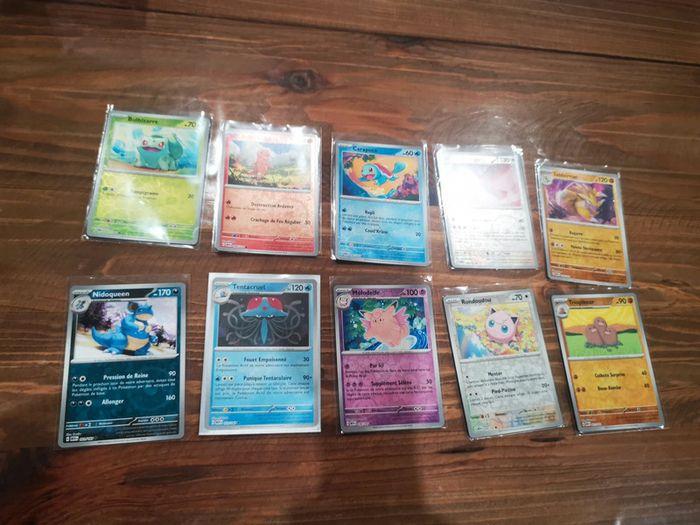 Lot de 10 cartes pokémon 151 reverses - photo numéro 1