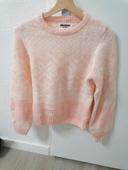 Pull Bizzbee XS rose et blanc