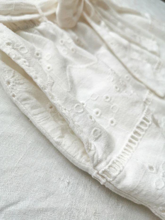 Short blanc Zara broderies anglaise L 40 - photo numéro 5