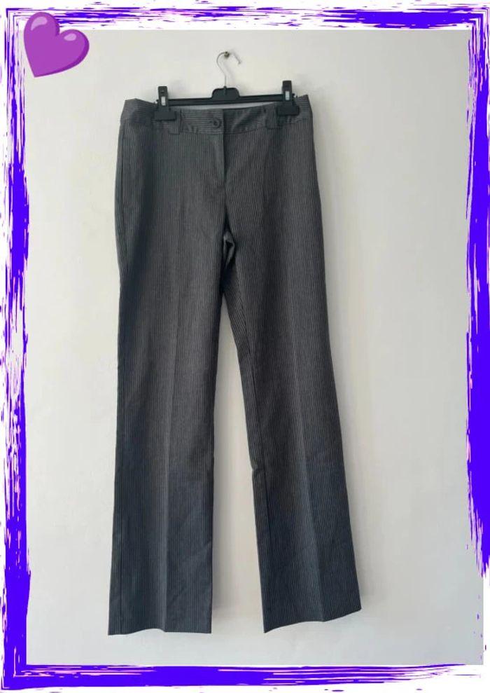 Pantalon fluide Gris - Taille 38 - photo numéro 1