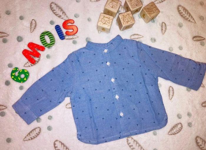 Chemise manches longues bébé garçon 6 mois - photo numéro 1