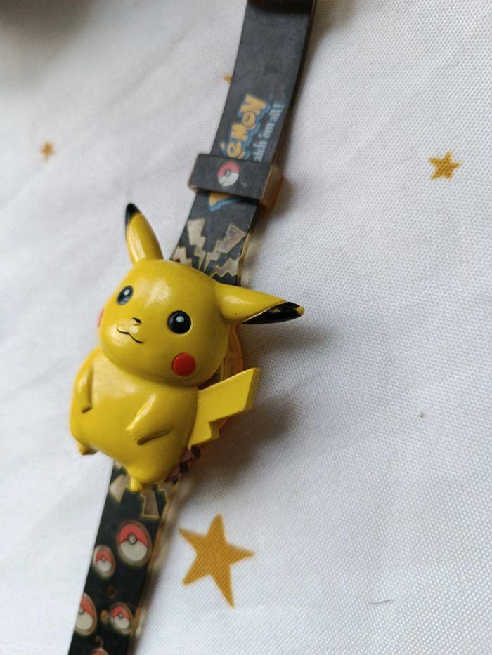 Pokémon Nintendo montre watch Pokéball 2011 bandai 1998 1995 1996 Pikachu vintage noir jaune - photo numéro 8