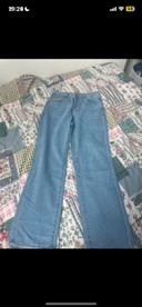 jeans bleu large