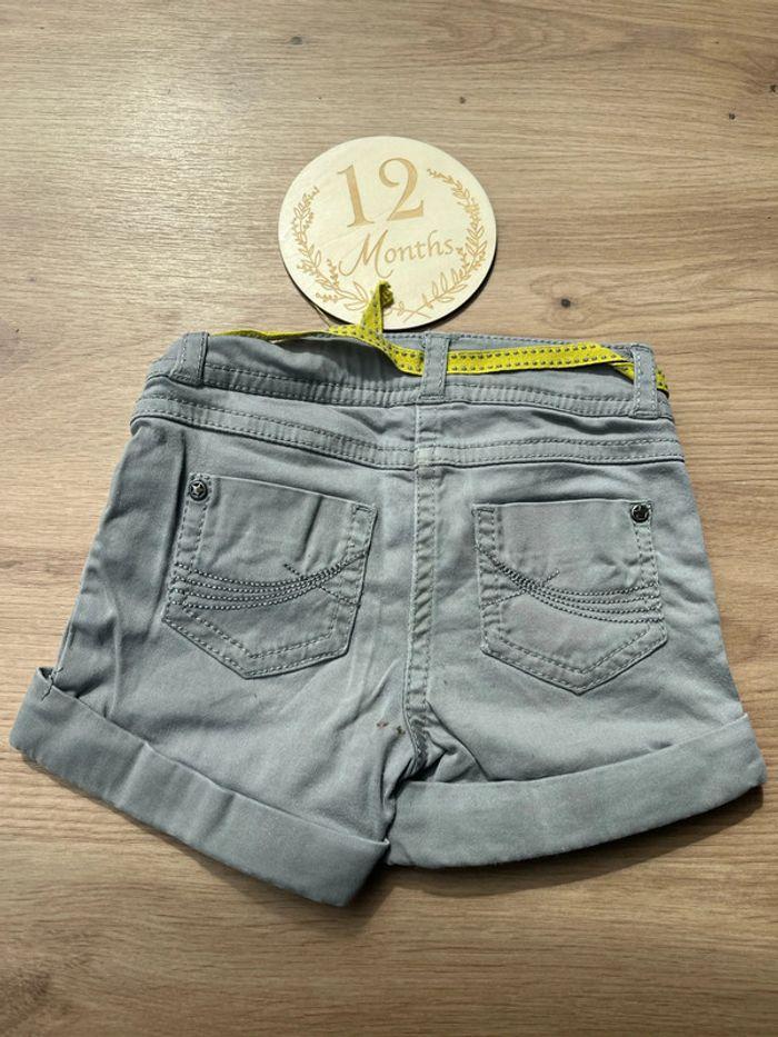 Short en jean gris 12mois jbc - photo numéro 3