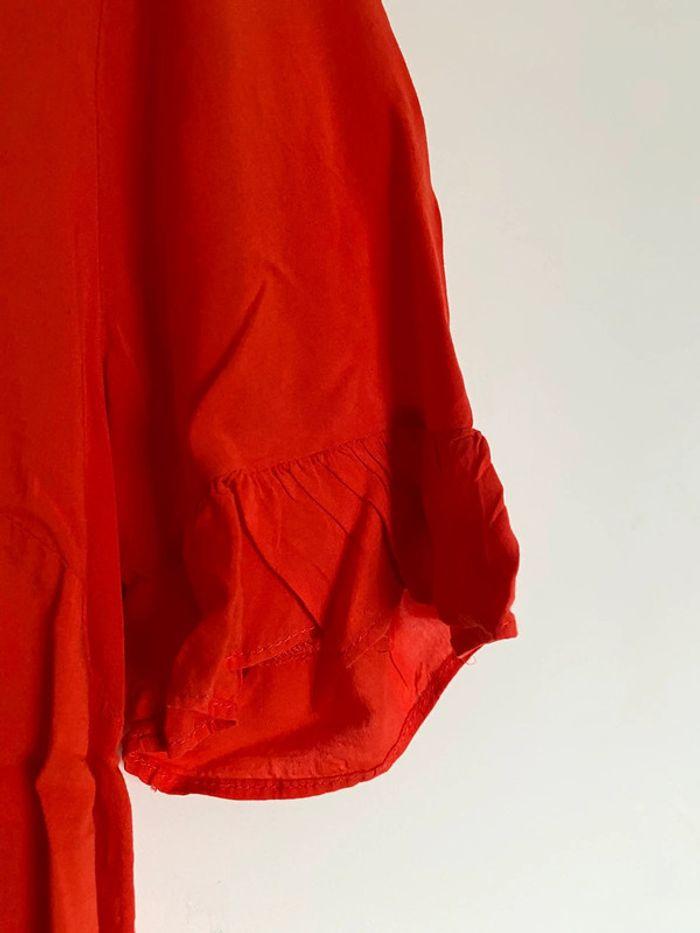 Blouse manches courtes rouge - photo numéro 3