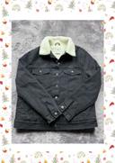 👕 Veste en jean avec doublure chaude Vintage Noir Taille L 👕