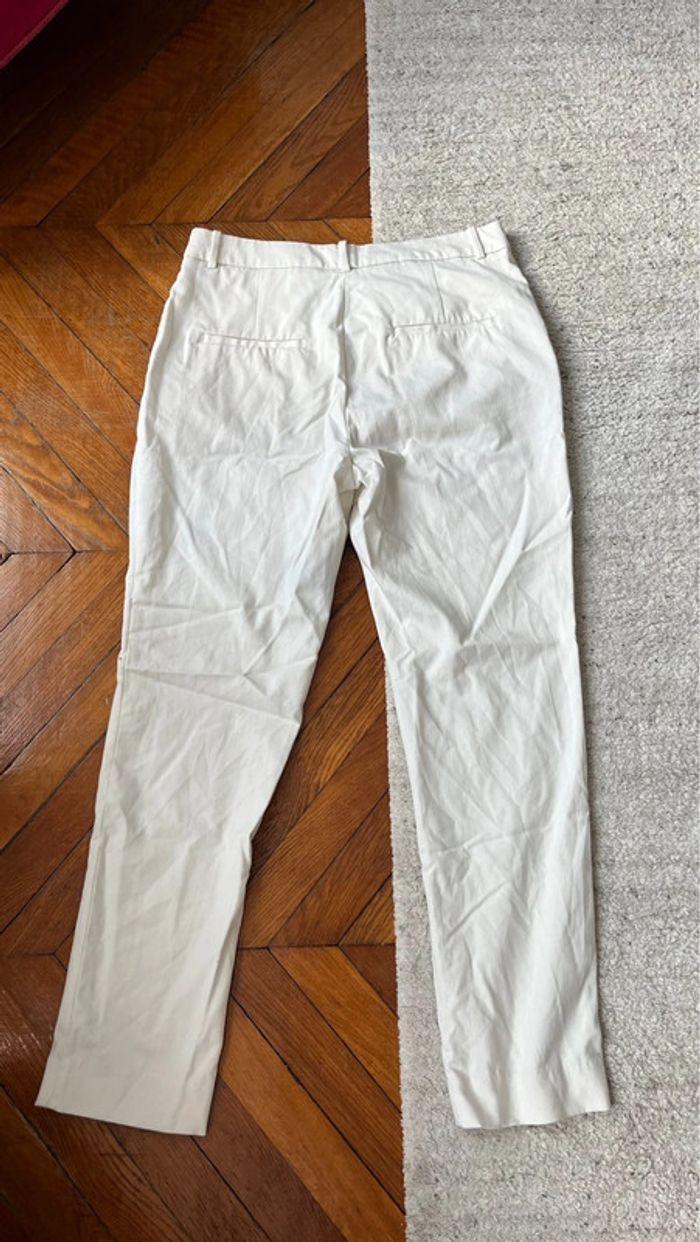 Pantalon crème h&m 42 - photo numéro 2