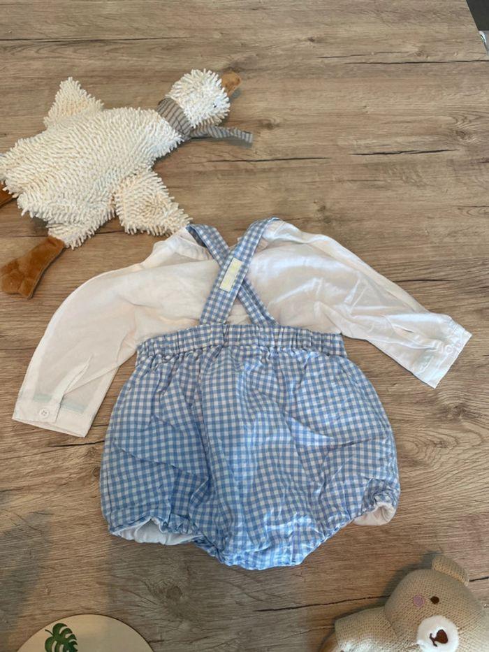 Ensemble tenue jacadi bloomer 3 mois et chemise TAO 1 mois - photo numéro 4