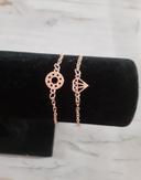 Lot 2 bracelets rose gold