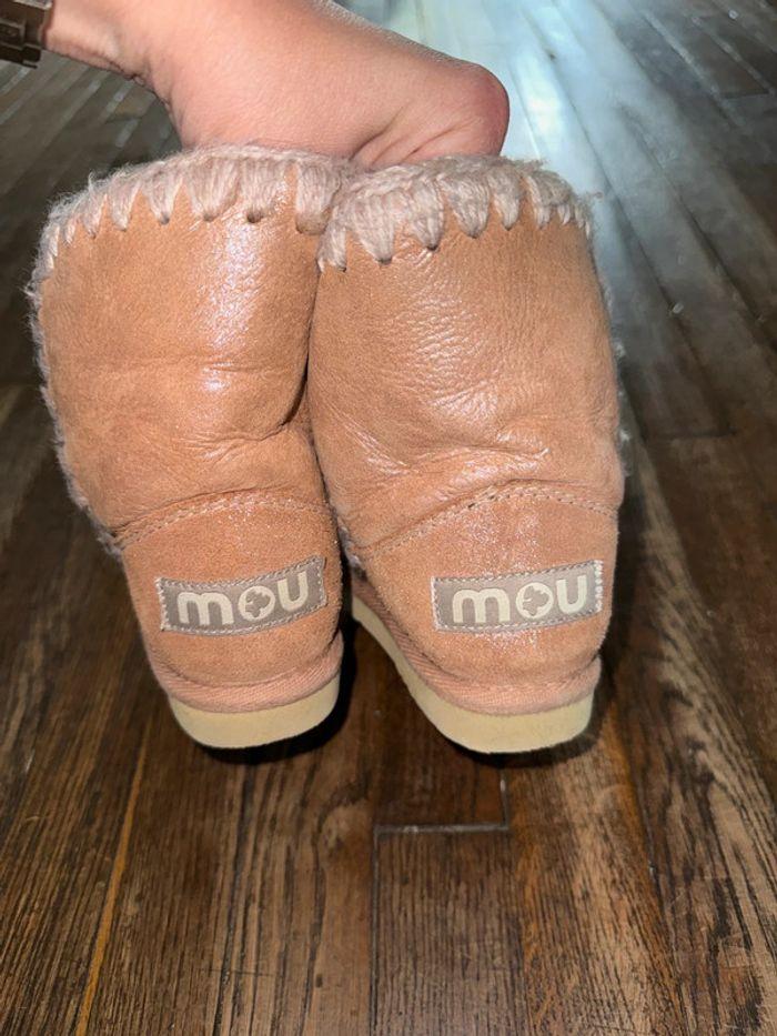 Bottes en daim Mou Beige rosé - photo numéro 6